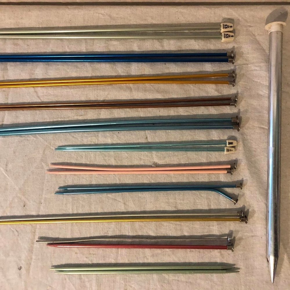 Vintage Knitting Needles 10 Sets